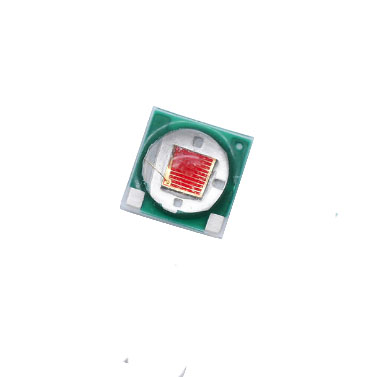Светодиод 3 Ватта SMD 3535 с линзой красный, 620-630nm (2,4В, 700мА) 