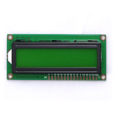 LCD дисплей 1602 символьный на HD44780 с подсветкой, зеленый (5 Вольт)