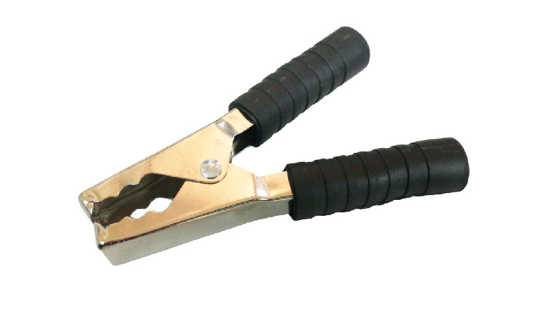 Зажим крокодил черный L-135 mm