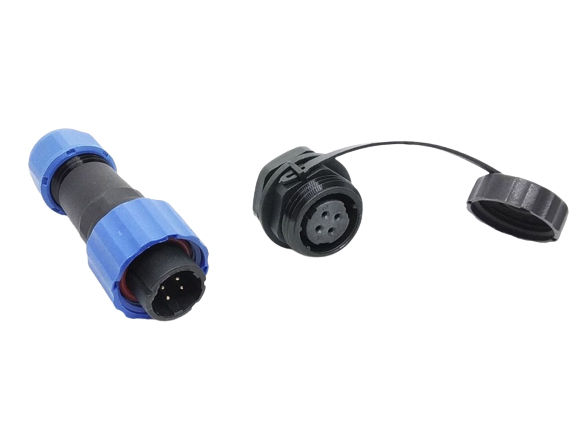 Разъем герметичный SD20, 4Pin (мама+папа)