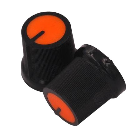 Ручка пластиковая AG3 для потенциометра, оранжевая