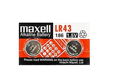 Maxell LR43 1.5V (AG12, цена за 1 штуку)