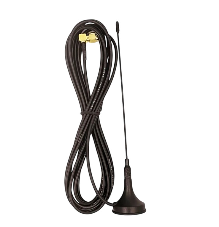 GSM GPRS антенна 800-1900МГц, провод 3 метра с угловым SMA 