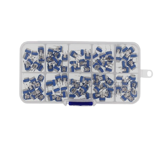 Набор подстроечных резисторов RM065 500Ом-1М 100 штук