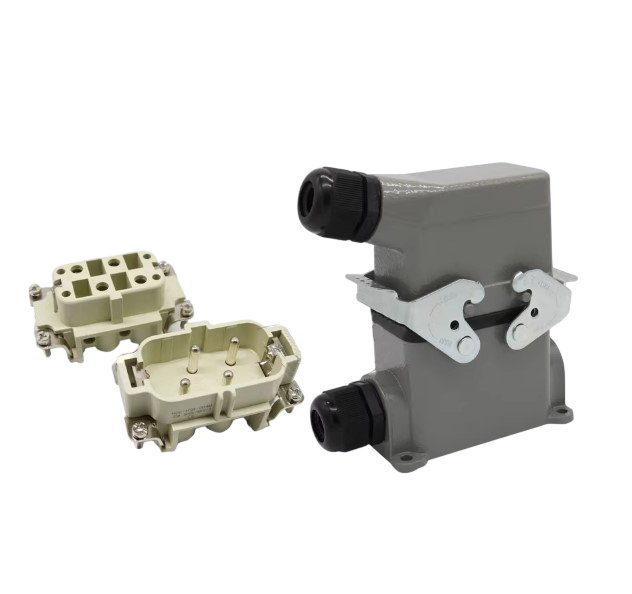 Разъем промышленный соединительный HDC-HSB-004-3-PG16 (мама-папа)