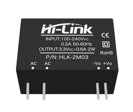 Мини блок питания Hi-Link HLK-2M03 AC-DC 3,3V 606mA