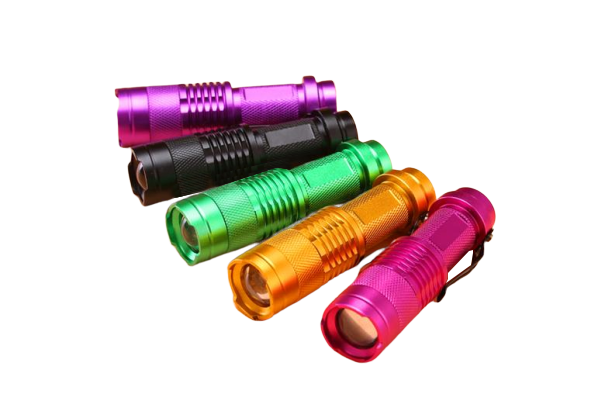 Ультрафиолетовый фокусируемый фонарь, 3Вт, 365нм (разные цвета)