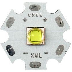 Светодиод 5 Ватт CREE XML-T6 белый холодный, 6000К (3.0-3.4В, 1600мА, 20 мм)