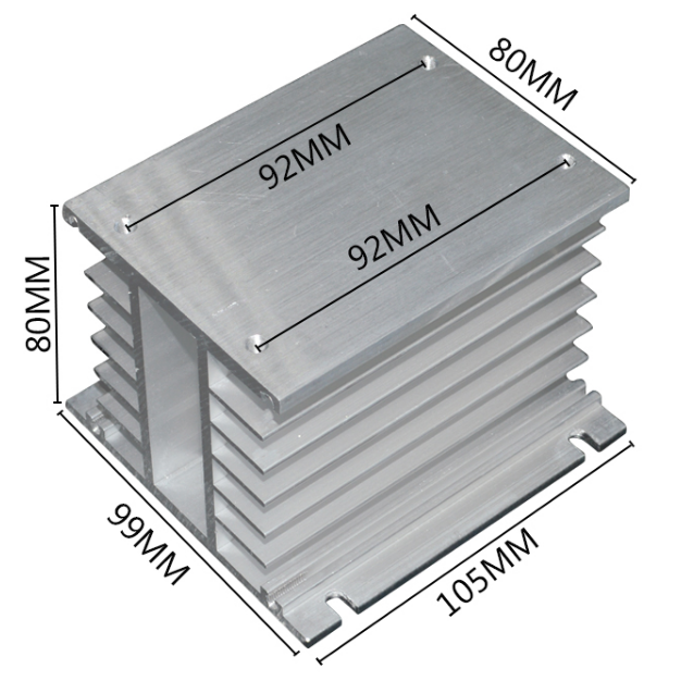 Радиатор для реле типа SSR, 105*99*80