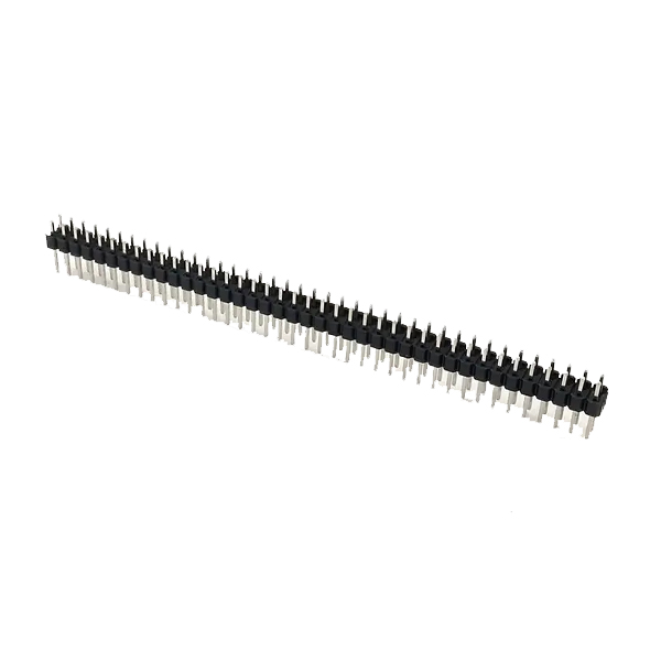 Двухрядная линейка PLD-80 2*40 pin, папа, 2,54 мм, чёрный