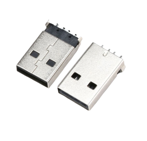 Штекер USB 180° на плату (К13)