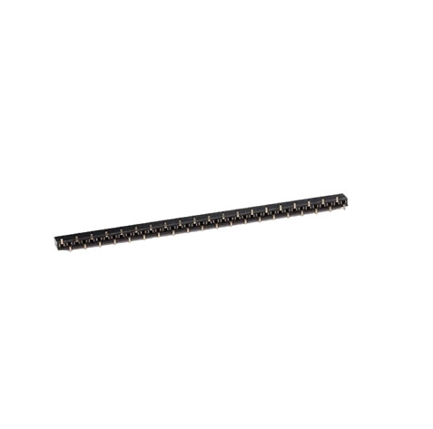 Однорядная линейка SMD 1*40 pin мама, 1.27 мм, черный