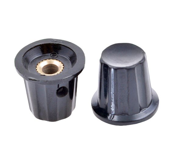 Ручка пластиковая для потенциометра WXD3 12*16mm, черная