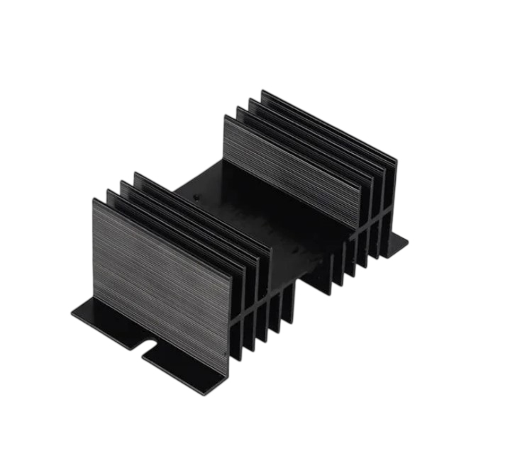 Радиатор (анодированный) для реле типа SSR, 125×70×50мм