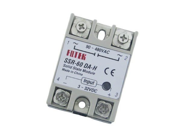 Однофазное твердотельное реле SSR-60DA-H (DС-АС)