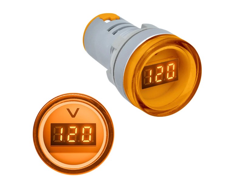 Вольтметр AD101-22VM 500 Вольт, желтый