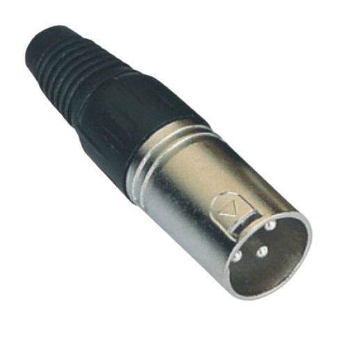 Штекер папа XLR 3 pin металлический