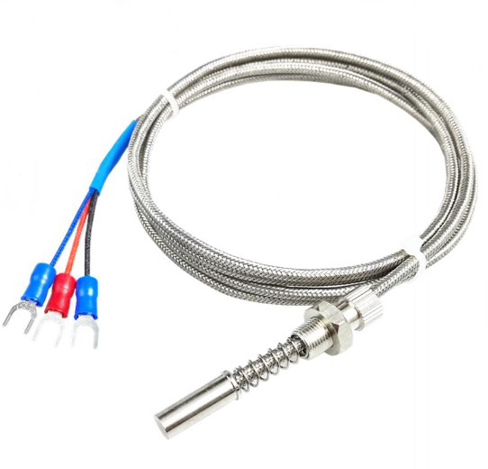 Термометр сопротивления WZPM-201-B3P, тип Pt100, (-50~420°C), провод 2 метра