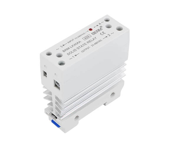 Однофазное твердотельное реле Berm BRM-LK40AA (AC-AC) на Din-рейку