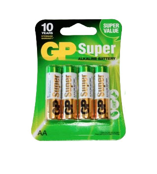 Батарейка GP Super Alkaline, AA LR6, 1.5V (цена за 1 штуку)