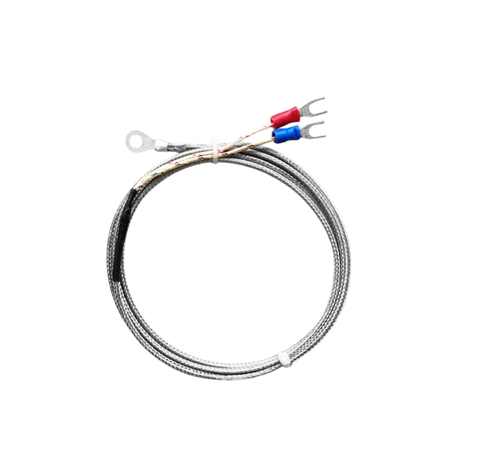 Термопара WRN-03 тип K (0~800°C), с кольцом М5 для крепления на плоскость, провод 2 метра