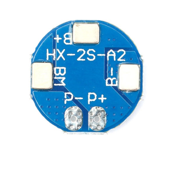 Плата контроля круглая заряда/разряда BMS 2S, 7A , 8.4V