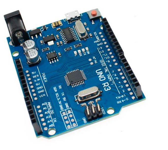 Плата разработчика UNO R3 ATMega328, интерфейс на CH340G, c micro USB