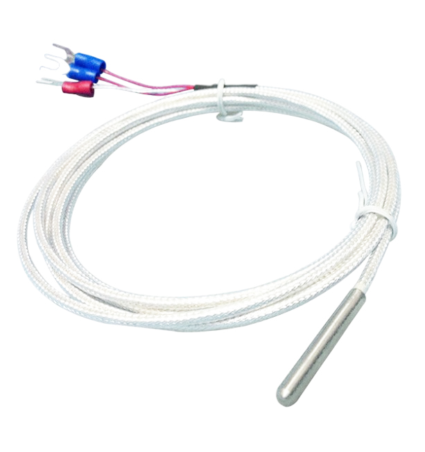 Термометр сопрoтивления из нержавеющей стали PT100,2В  (-200~420°C), провод 1 метр