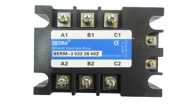 Трехфазное реле BERM-3 032 38 40Z, 40A (DC-AC)