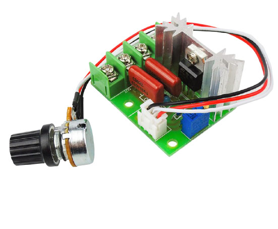 Фазовый регулятор напряжения с выносным регулятором 220В, 2000 Вт