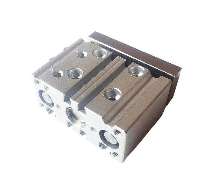 Пневмоцилиндр с направляющими TCM12X10-S, D=12, ход 10, M5x0.8