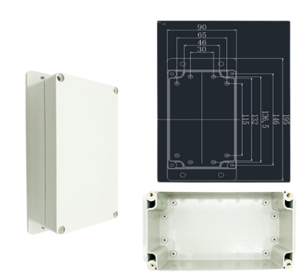 Корпус пластиковый IP65 158x90x65 мм