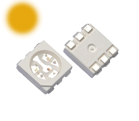 Светодиод SMD 5050 желтый, 588-590nm (2.0-2.2В, 60мА) 