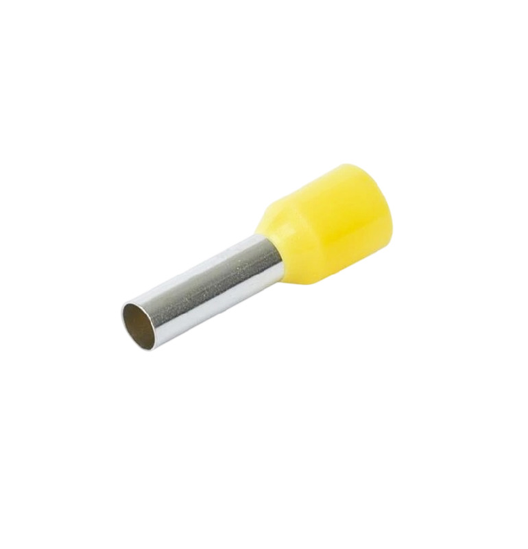 Наконечник-гильза E7508 для провода D 0.75 L-8 mm (желтый)