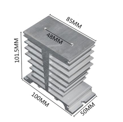 Радиатор для реле типа SSR, 100×50×101.5мм