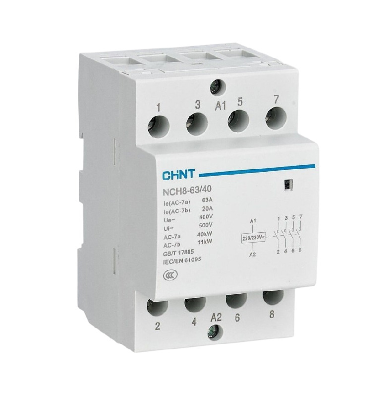 Контактор модульный NCH8-63/40  (4НО, 63А, катушка 220)