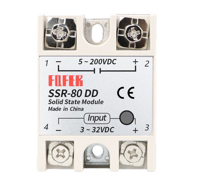 Однофазное твердотельное реле SSR-80DD (DC-DC)