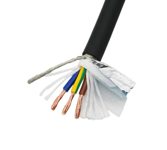 Кабель ПВХ многожильный экранированный Superflex TRVVP 3 х 2.5 мм²