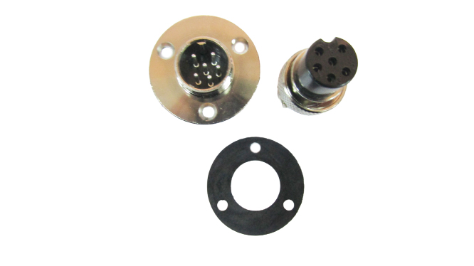 Авиационный разъём GX16, 6PIN, d=16mm (папа с фланцем)