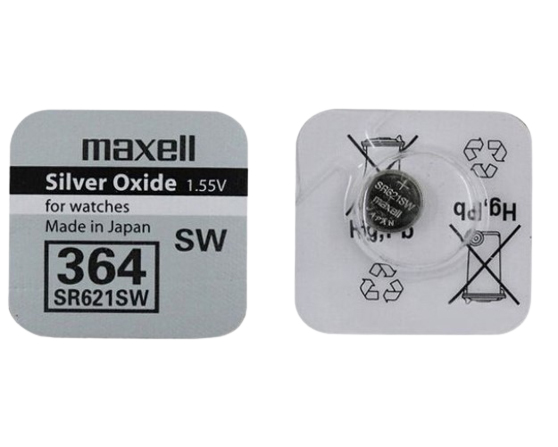 Батарейка Maxell SR621SW, 1.55V (AG1)