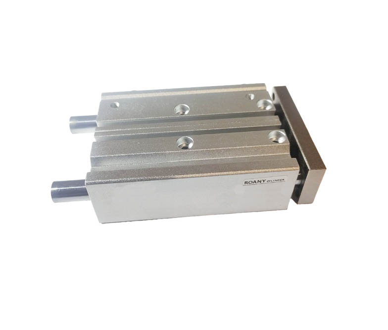 Пневмоцилиндр с направляющими TCM12X90-S, D=12, ход 90, M5x0.8