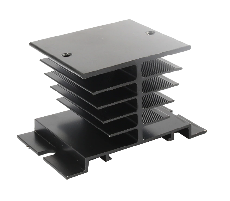 Радиатор (анодированный) для реле типа SSR, 80×50×50мм