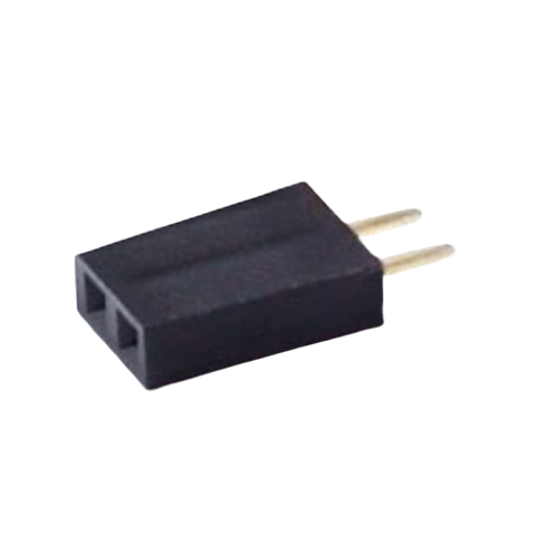 Однорядная линейка PBS-02 1*2 pin, мама, 2,54 мм, чёрный