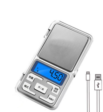 Весы цифровые MH-200 до 200 г (точность 0.01 г) заряжаются от micro USB