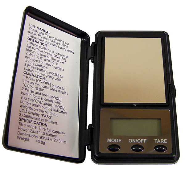 Весы цифровые до 500 г, карманные (точность 0.1 г)