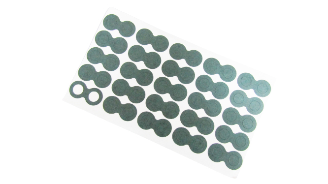 Прокладка двойная для 18650 с отверстиями (60 штук)