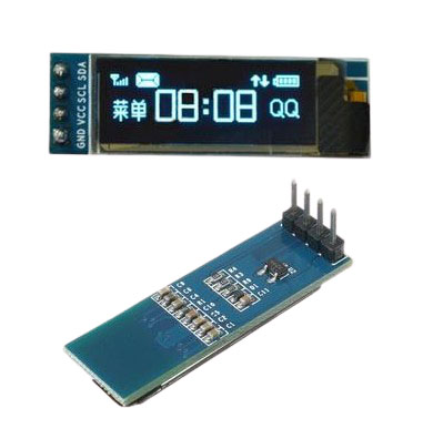 Дисплей OLED 0.91 голубой (I2C)