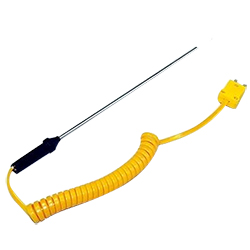 Термощуп, тип K (-50 ~ 850°C), штырь D3мм L300, провод 1 метр с вилкой