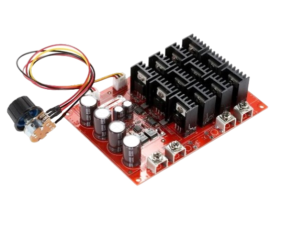 ШИМ регулятор скорости двигателя  DC 10V-50V 60А