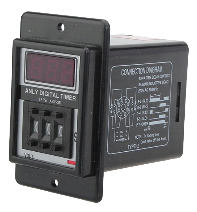 Реле времени ASY-3D AC ~220V (1-99.9 сек.)